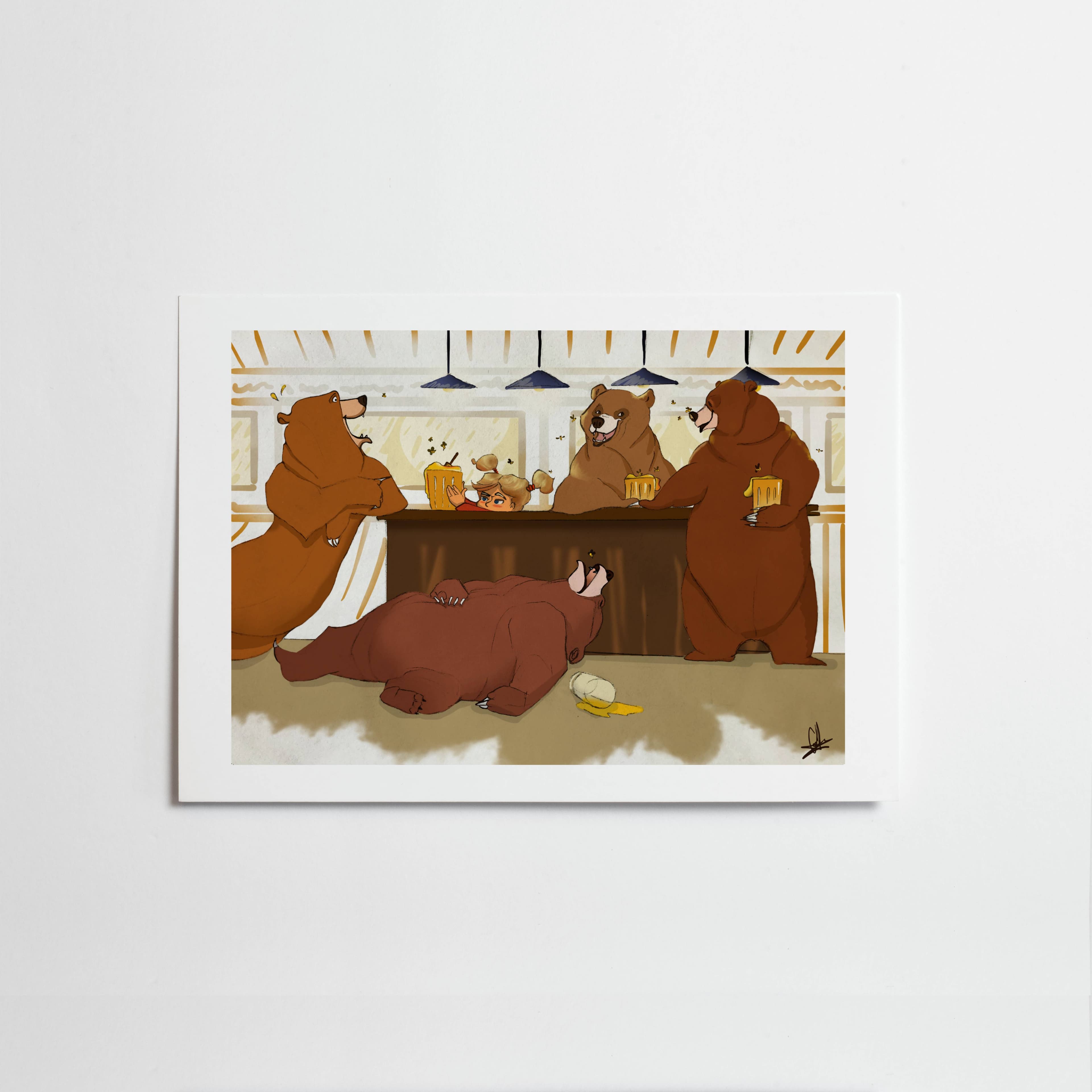 Bar À Ours — illustration de Margaux Cortier